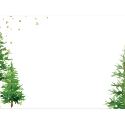 Caspari Correspondence Cards|White Christmas Foil Correspondence Cards - includes 20 Correspondence Cards