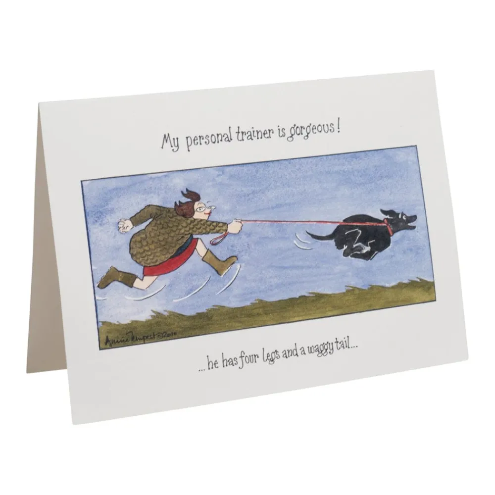 Caspari Note Cards|Who's Walking Who? Boxed Note Cards - 8 Note Cards & 8 Envelopes