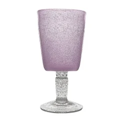 Memento Glass Drinkware|Glass Drinkware|Wine Goblet in Mauve - Set of 4