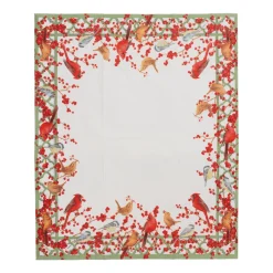 Caspari Paper Guest Towels|Winter Birds and Berries Recycled Guest Towels - includes 15 Guest Towels