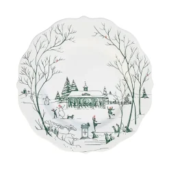 Juliska Ceramic Plates & Dinnerware|Winter Frolic Dessert/Salad Plate - Evergreen