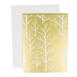 Caspari Christmas And Holiday Cards|Boxed Holiday Cards|Winter Trees Classic Boxed Christmas Cards - includes 15 cards & envelopes