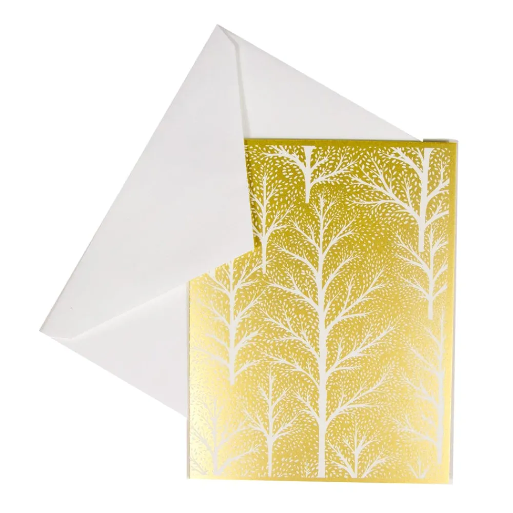 Caspari Christmas And Holiday Cards|Boxed Holiday Cards|Winter Trees Classic Boxed Christmas Cards - includes 15 cards & envelopes