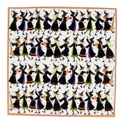 Caspari Halloween|Paper Cocktail Napkins|Witches Conga Line Cocktail Napkins - 20 Per Package