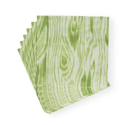 Caspari Paper Luncheon Napkins|Woodgrain Moss Green Luncheon Napkins - 20 Per Package