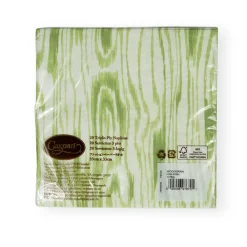 Caspari Paper Luncheon Napkins|Woodgrain Moss Green Luncheon Napkins - 20 Per Package
