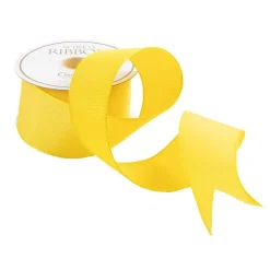 Caspari Ribbons & Bows|Yellow Wired Ribbon - 8 Yard Spool
