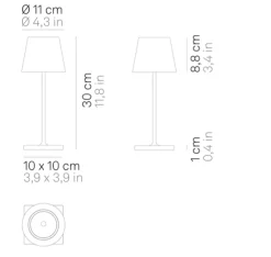 Zafferano Christmas Decor|Halloween|Poldina Pro Mini Lamp - Gold Leaf