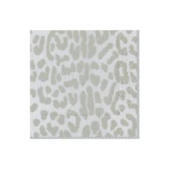 Caspari Valentine'S Day|Paper Cocktail Napkins|Zanzibar Paper Cocktail Napkins in Silver - 20 Per Package