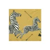 Caspari Christmas Napkins|New Year'S|Zebras Paper Cocktail Napkins in Gold - 20 Per Package - 2 Packages