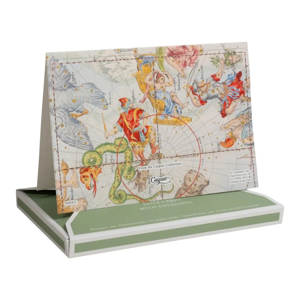 Caspari Note Cards|Zodiac Boxed Note Cards - 8 Note Cards & 8 Envelopes